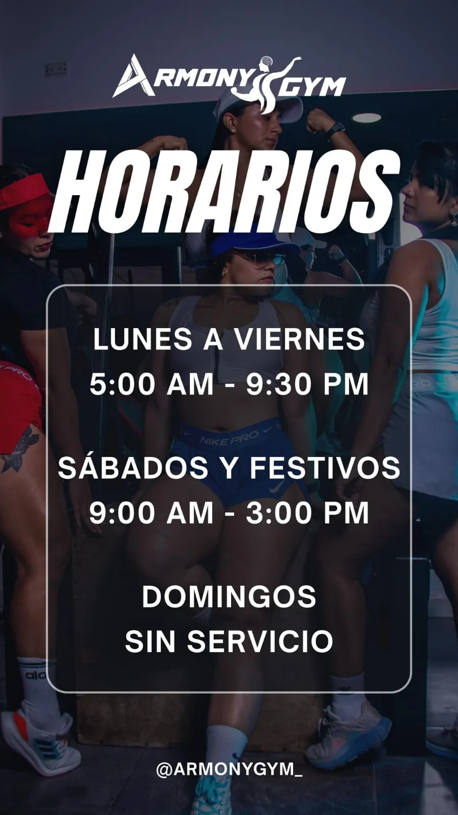 Horarios de Armony Gym